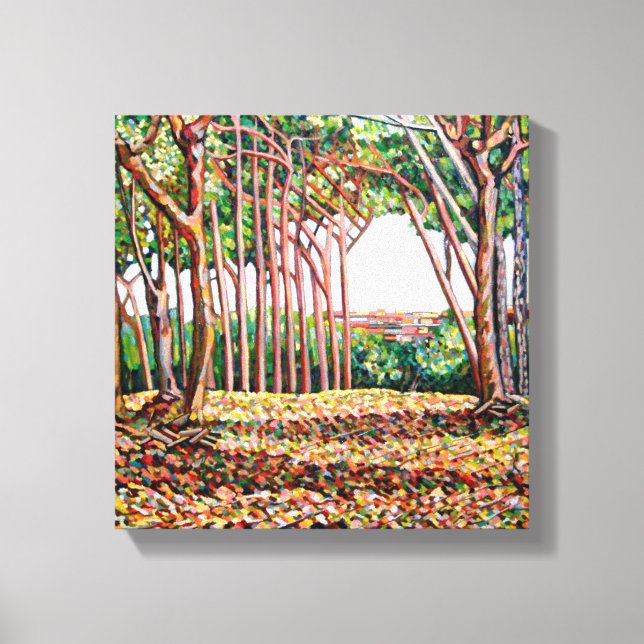 Impressão Em Tela Linha de árvores 2009 (Frente)