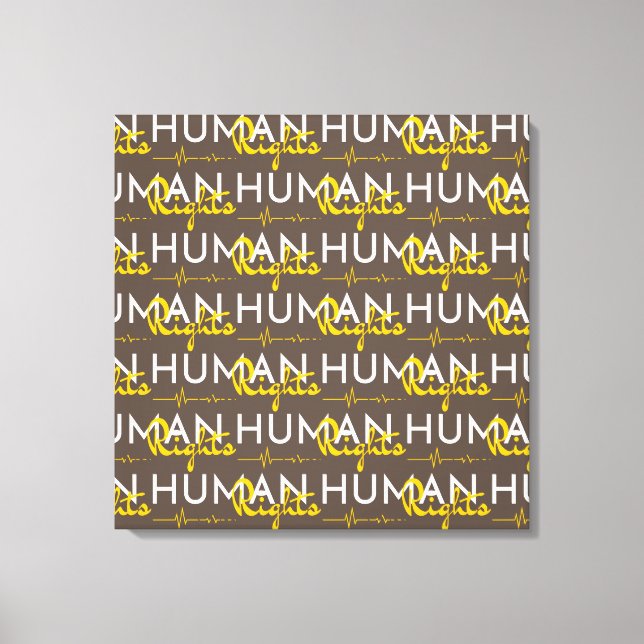 Impressão Em Tela Linha de vida dos direitos humanos (Frente)