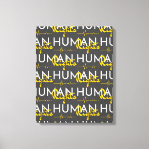 Impressão Em Tela Linha de vida dos direitos humanos