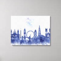 Linha do horizonte - Watercolor Blue