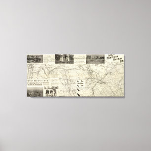 Impressão Em Tela Linha ferroviária do Norte excelente