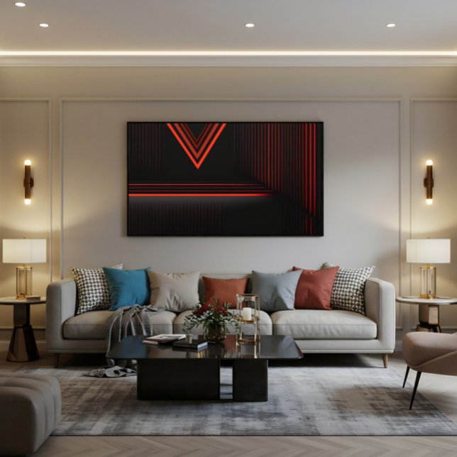 Impressão Em Tela Linhas do futuro (Criador carregado)