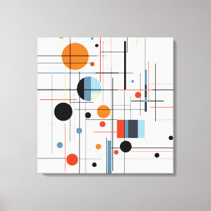 Impressão Em Tela Linhas Modernas Minimalistas Geométricas Abstratas