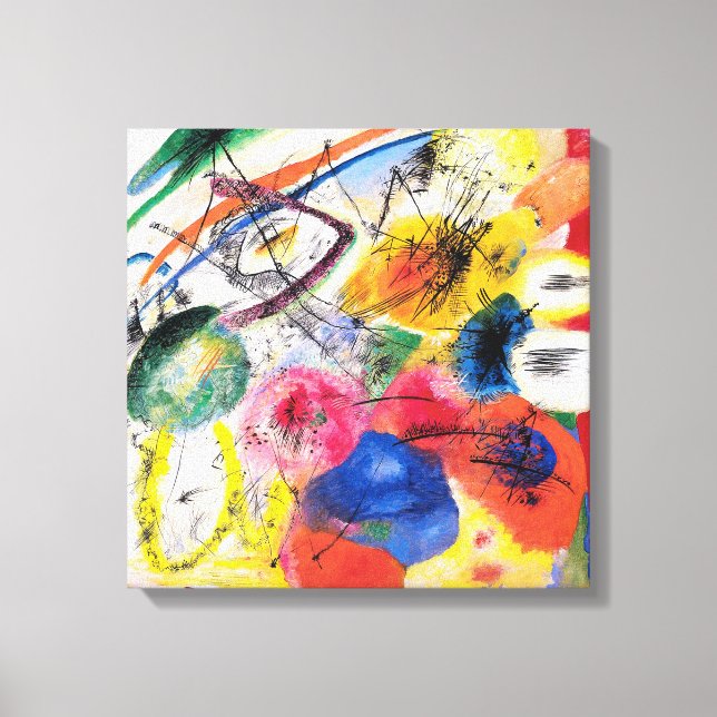 Impressão Em Tela Linhas Pretas do Kandinsky (Frente)