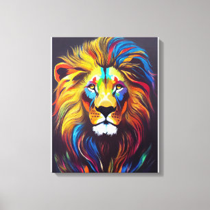 Impressão Em Tela Lion Animal Discovery Adventure Planet Nature