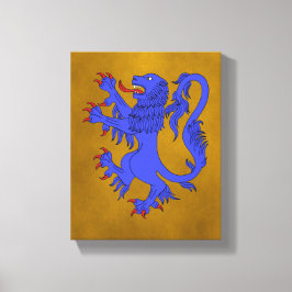 Impressão Em Tela Lion Rampant Azure
