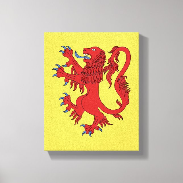 Impressão Em Tela Lion Rampant Gules (Frente)