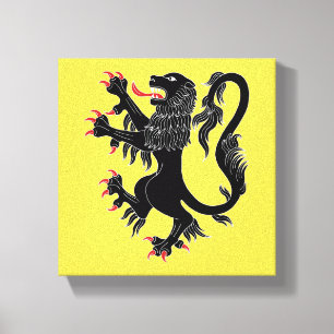 Impressão Em Tela Lion Rampant Sable