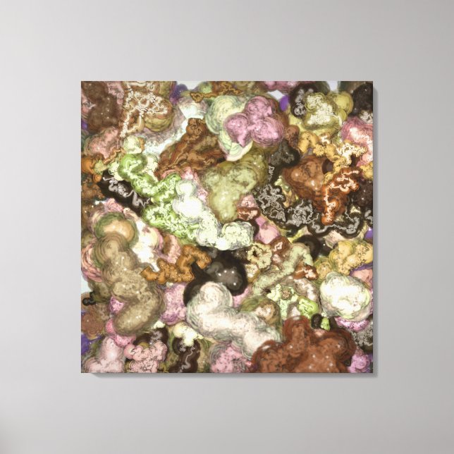 Impressão Em Tela Liquid Kinetic Painting  (Frente)