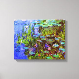 Impressão Em Tela Lírios d'água de Claude Monet