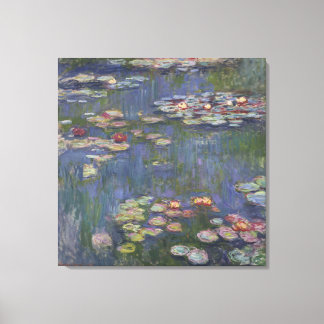 Impressão Em Tela Lírios d'água de Claude Monet