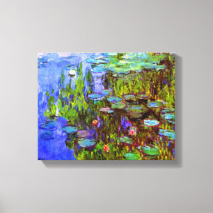 Impressão Em Tela Lírios de água por Claude Monet