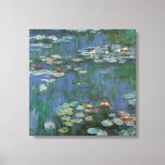 Impressão Em Tela Lírios de Claude Monet, Flores Vintage<br><div class="desc">Lírios (1916), por Claude Monet. Water Lily é uma pintura floral de arte impressionista vintage. Jardim de flores da primavera Monet em Giverny, França. Esta paisagem é uma das muitas variações das pinturas de lírio-d'água que Monet pintou por seu lago. Sobre o artista: Claude Monet (1840-1926) foi o fundador do...</div>