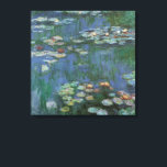 Impressão Em Tela Lírios de Claude Monet, Flores Vintage<br><div class="desc">Lírios (1916), por Claude Monet. Water Lily é uma pintura floral de arte impressionista vintage. Jardim de flores da primavera Monet em Giverny, França. Esta paisagem é uma das muitas variações das pinturas de lírio-d'água que Monet pintou por seu lago. Sobre o artista: Claude Monet (1840-1926) foi o fundador do...</div>