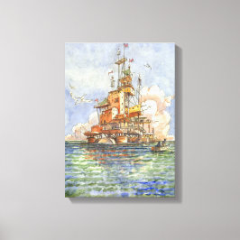 Impressão Em Tela L''Isola Galeggiante