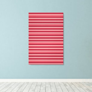 Impressão Em Tela Listras cor-de-rosa-branca