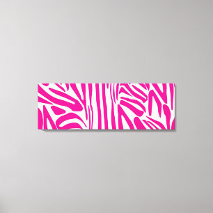 Impressão Em Tela Listras de zebra rosa