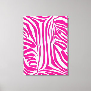 Impressão Em Tela Listras de zebra rosa