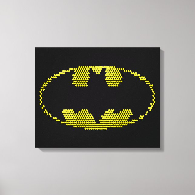 Impressão Em Tela Lite-Brite Bat Emblem (Frente)