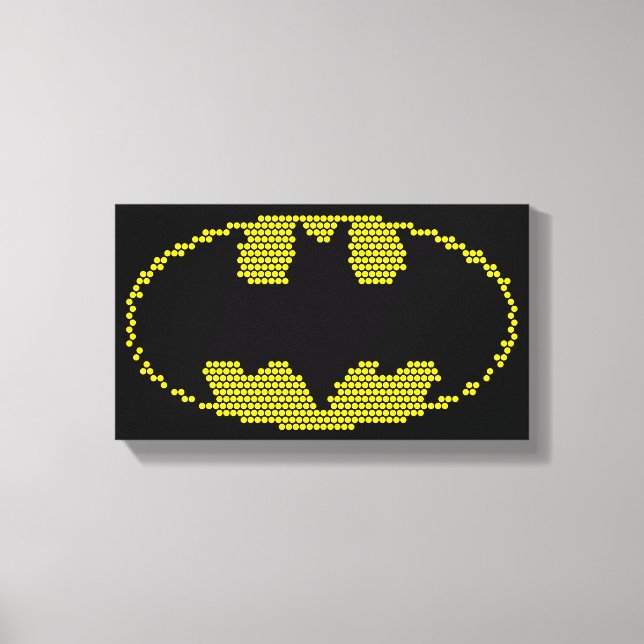 Impressão Em Tela Lite-Brite Bat Emblem (Frente)
