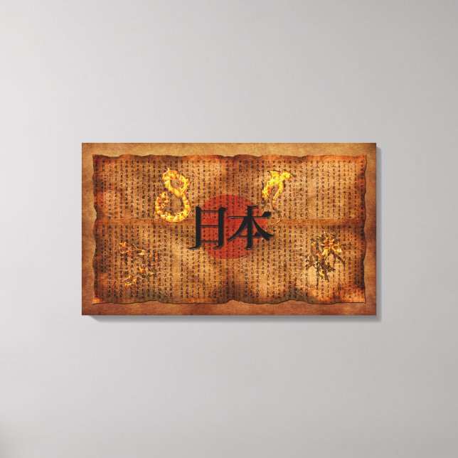 Impressão Em Tela LITERATURA JAPONESA Poster de Arte do estilo antig (Frente)