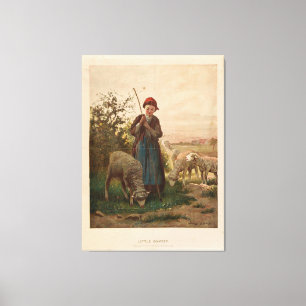 Impressão Em Tela Little Bo-Peep de Bobbitt & Hopper (1867)