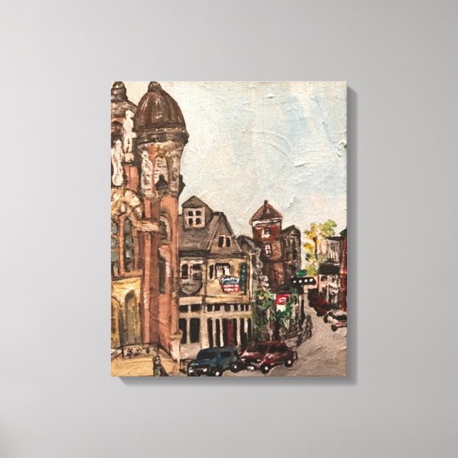 Impressão Em Tela "Little Italy, Cleveland", Ohio Painting, por Will (Frente)