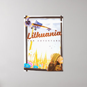 Impressão Em Tela lituânia - Para um poster de viagens de aventura