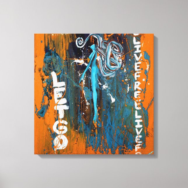 Impressão Em Tela Live And Let Go (Canvas) (Frente)