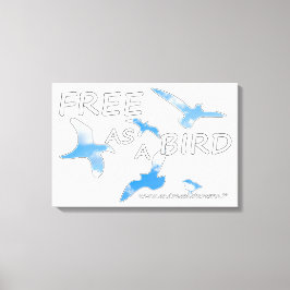 Impressão Em Tela Livre como um Pássaro