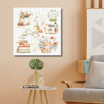 Impressão Em Tela Livros Mushroom Floral Whimsical Cottagecore Art<br><div class="desc">Abraçar o encanto da natureza e da literatura com nossos Livros Mushroom Floral Whimsical Cottagecore Canvas Art. Esta ilustração de aquarela fofa apresenta livros,  cogumelos,  flores e bagas no estilo botânico,  cottagecore. Um presente de excelente para os entusiastas da decoração doméstica e amantes da natureza!</div>