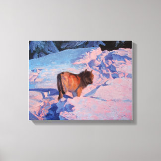 Impressão Em Tela Lobo