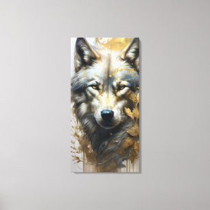 Impressão Em Tela Lobo