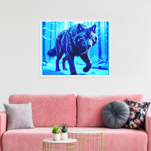 Impressão Em Tela Lobo Frost