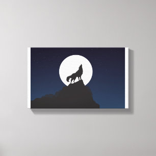 Impressão Em Tela Lobo   Zazzle_Growth.