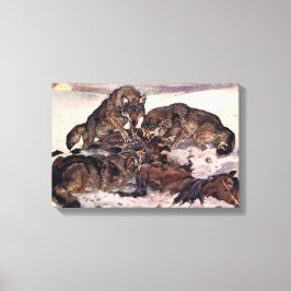 Impressão Em Tela Lobos por Winifred Austen, Vintage Wild