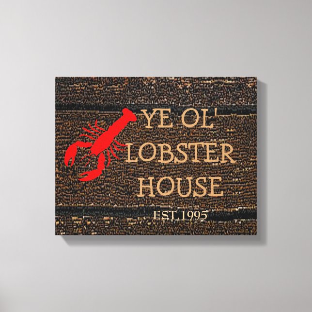 Impressão Em Tela Lobster House (Frente)
