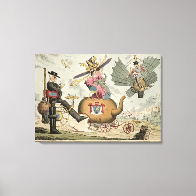 Impressão Em Tela Locomotion - Walking by Steam, Riding by Steam, Fl (Frente)