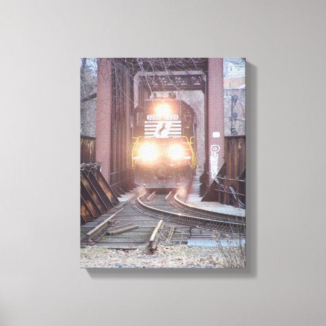 Impressão Em Tela Locomotiva Norfolk Southern #3288 (Frente)