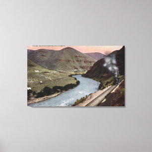 Impressão Em Tela Locomotivas de vapor na trilha