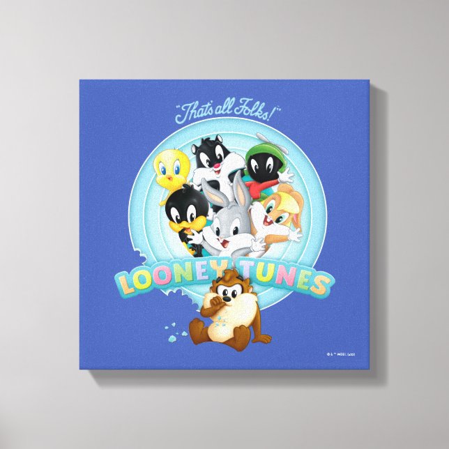 Impressão Em Tela Logo Baby LOONEY TUNS™ | É tudo pessoal (Frente)