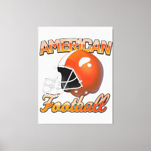 Impressão Em Tela Logotipo americano de futebol