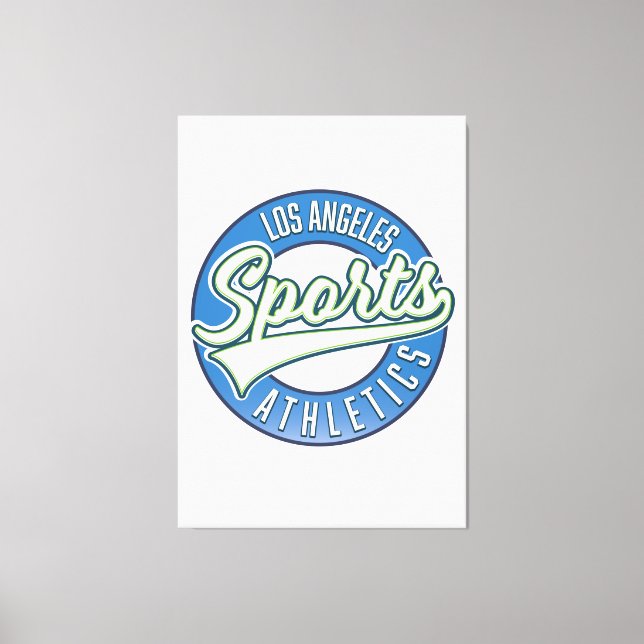 Impressão Em Tela Logotipo atlético do esporte San Diego (Frente)