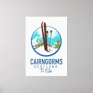 Impressão Em Tela logotipo Cairngorms Escócia