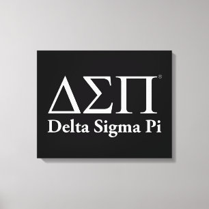Impressão Em Tela Logotipo Clássico Delta Sigma Pi
