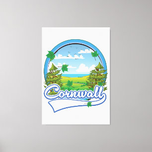 Impressão Em Tela logotipo da Cornwall Travel