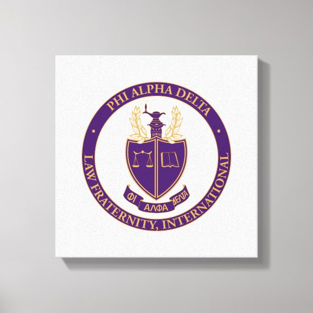 Impressão Em Tela Logotipo da Phi Alpha Delta (Frente)
