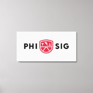 Impressão Em Tela Logotipo da Phi Sigma Kappa