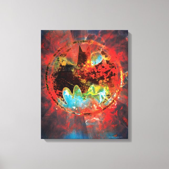 Impressão Em Tela Logotipo de Bat Cataclísmico (Frente)