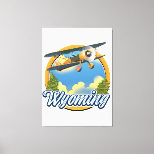 Impressão Em Tela logotipo de desenho animado de Wyoming